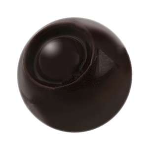 Martellato Martellato Polycarbonate 3D Magnetic Chocolate Mold, Grooved Sphere, 28 Cavities