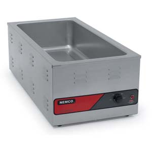 Nemco Countertop Food / Chocolate Warmer, 4/3 size warmer 120 volt 1500 watts, 14 5/8" x 31" x 10 1/2" Deep