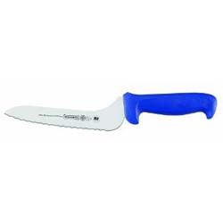 Mundial Mundial 7 Inch Offset Serrated Edge Sandwich Knife, Blue