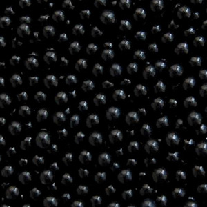 BakeDeco Black Edible Sugar Pearls Dragees Decoration Balls, 4mm - 2 Lb