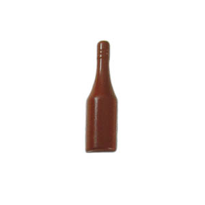 unknown Polycarbonate Chocolate Mold Half-Bottle 136x40mm, 5 Cavities