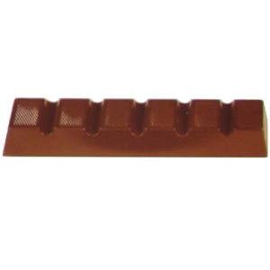 unknown Polycarbonate Chocolate Mold Bar 130x29mm x 15mm High, 7 Cavites