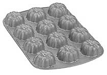 Nordic Ware Nordicware Fluted Muffin Pan, Twelve Cavities, Commercial Non-Stick