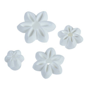 Orchard Products Orchard 6-Petal Cutters, Set of 4 Cutters - 8 to 25mm (5/16 to 1 inch)