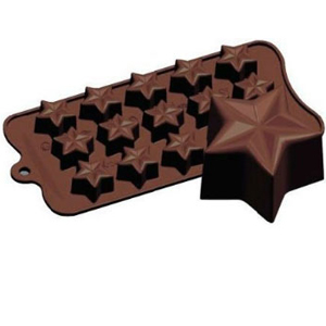 Fat Daddio's Fat Daddio's Silicone Chocolate Mold: Jeweled Star, 15 Cavities