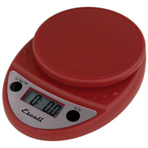 Escali Escali Primo Digital Scale 11 lb/ 5 kg - Warm Red