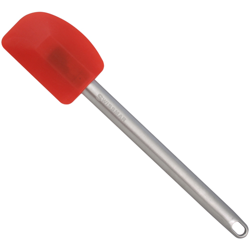 Swissmar Swissmar Silicone Spatula Small with Stainless Steel Handle - Red