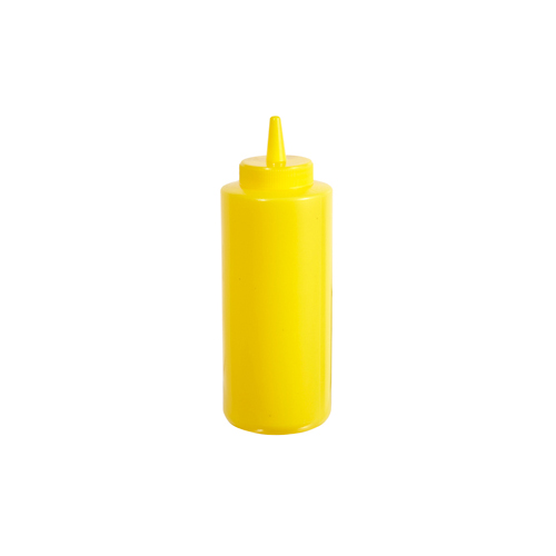 Winware by Winco Winware by Winco Food Service Plastic Squeeze Bottle - Yellow 8 Oz