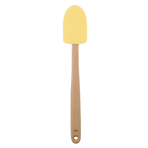 Oxo Oxo Good Grips Wooden Handle Silicone Spoon Spatula, Marshmallow - Lemon Chiffon
