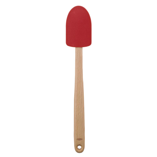 Oxo Oxo Good Grips Wooden Handle Silicone Spoon Spatula, Marshmallow - Cherry