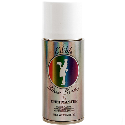 Chefmaster Chefmaster Edible Spray, One 2-Ounce Can. Kosher Certified - Silver