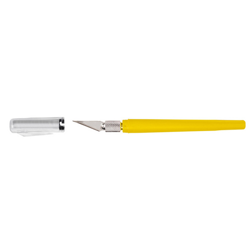 Excel Blades Excel K40 Pocket Clip-On Pen Knife - Yellow