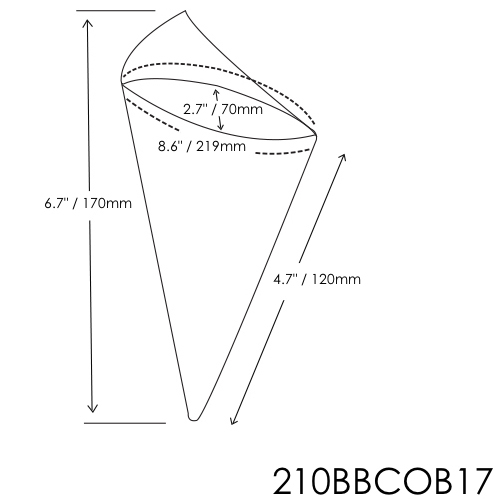 PackNWood PacknWood 2-Layer Bamboo Leaf Cone - 6.7