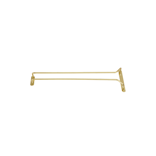 Winware by Winco Winware by Winco Wire Glass Hanger/Holder Rack, Brass Plated - 16