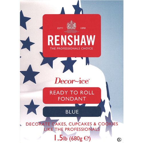 Renshaw Renshaw 1.5 Lbs Colored Decor-Ice Fondant - Blue