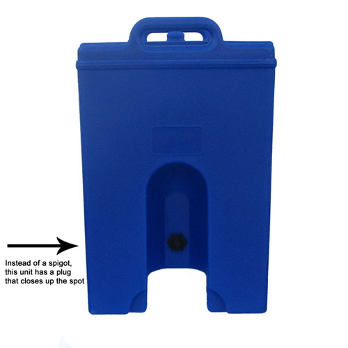 Cambro Cambro 1000LCDPL 10-Gallon Insulated Soup Container w/Plug - Slate Blue