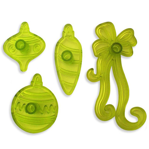 JEM Cutters JEM Cutters Christmas Baubles and Bow, Set of 4 Cutters