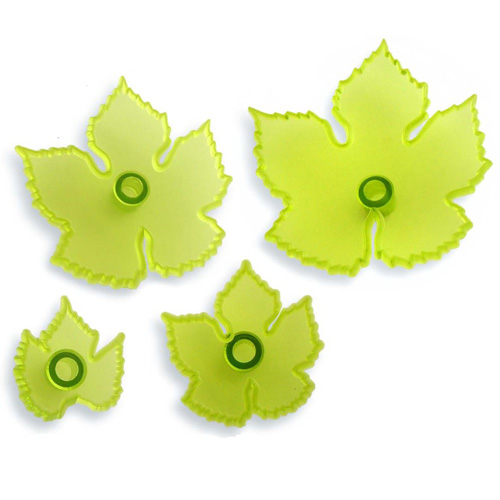 JEM Cutters JEM  Grape-Vine-Leaf Cutters,  Set of 4 Cutters