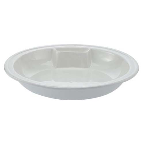 Eastern Tabletop Mfg. Eastern Tabletop 1436 White Porcelain Round Food Pan for Induction Chafer