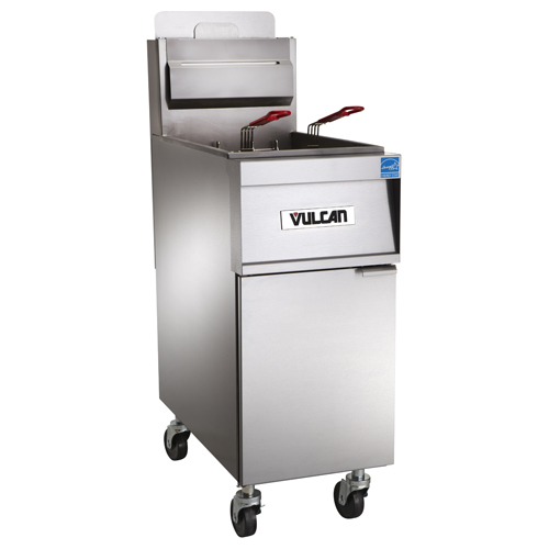 Vulcan Vulcan Freestanding Gas Fryer 45 lb. Oil Cap. w/ Solid State Analog Knob Control - Natural Gas