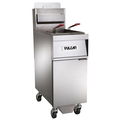 Vulcan Vulcan Freestanding Gas Fryer 65 lb. Oil Cap. w/ Solid State Analog Knob Control - Natural Gas