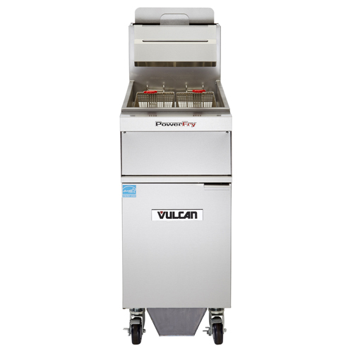 Vulcan Vulcan PowerFry Gas Fryer - 45 lb. Oil Cap. w/ Solid State Analog Knob Control - Natural Gas