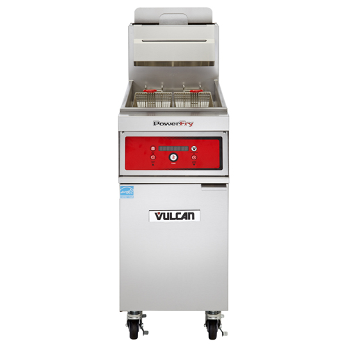 Vulcan Vulcan 1VK45D PowerFry Gas Fryer- 45 lb. Oil Cap. w/ Solid State Digital Control - LP Gas