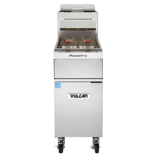 Vulcan Vulcan PowerFry Gas Fryer - 65 lb. Oil Cap. w/ Solid State Analog Knob Control - Natural Gas