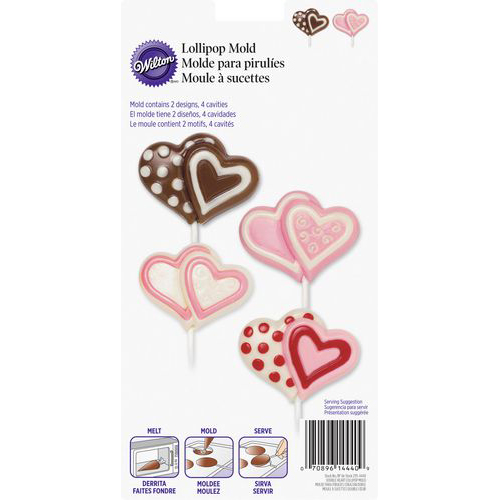 Wilton Wilton 2115-4440 Double-Heart Large Lollipop Mold