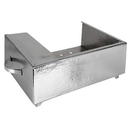 Eastern Tabletop Mfg. Eastern Tabletop 2264H Single Butane Stove Cover-up Silverplated Hammered Design