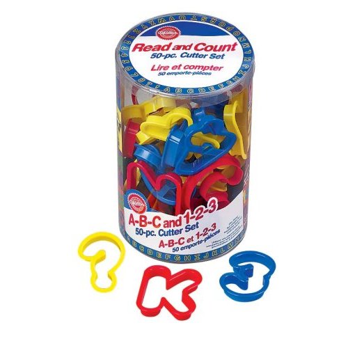 Wilton Wilton 50-Piece ABC / Letters & 123 / Numbers Cookie Cutter Set