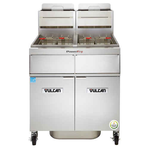 Vulcan Vulcan PowerFry Gas Fryer - 90 lb. Oil Cap. w/ Solid State Analog Knob Control - Natural Gas