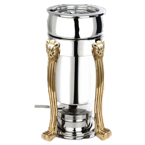 Eastern Tabletop Mfg. Eastern Tabletop Petite Marmite Sauce Stand with Lift off Lid - 2 Qt. - Silverplate