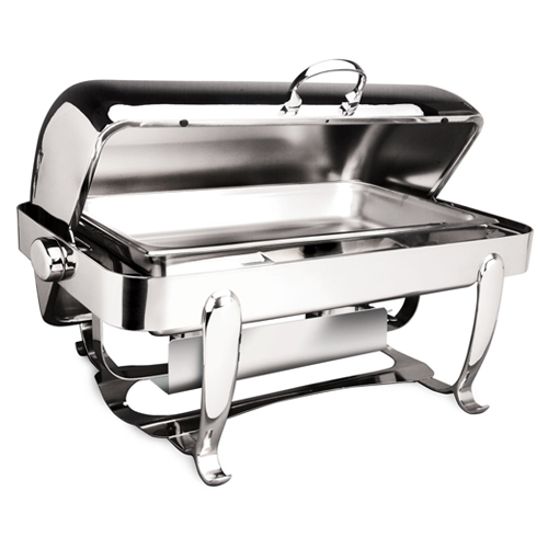 Eastern Tabletop Mfg. Eastern Tabletop 3114/SS All Stainless Park Ave 8-Qt Rectangular Rolltop Chafer