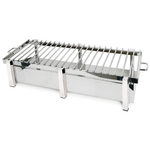 Eastern Tabletop Mfg. Eastern Tabletop 3263G Heavy Duty S/S Stand w/ Grill Top, Square Legs- 38