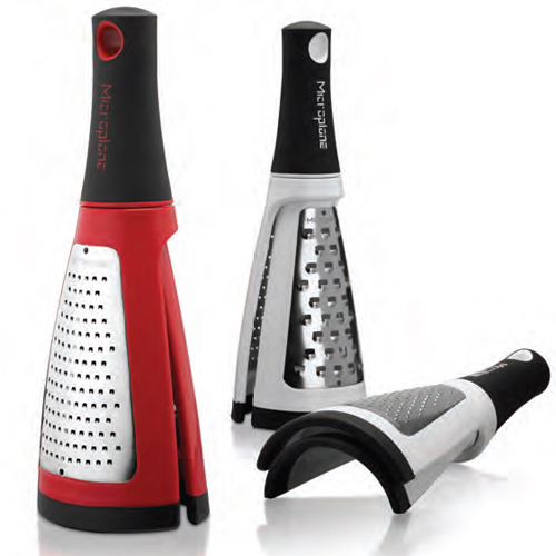 Microplane Twist N Grate Dual Sided Grater - Red