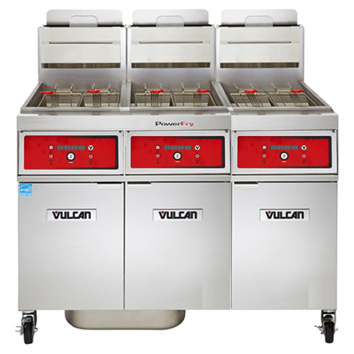 Vulcan Vulcan PowerFry Gas Fryer - 195 lb. Oil Cap. w/ Solid State Digital Control - Natural Gas