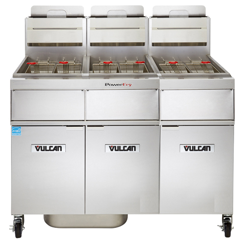 Vulcan Vulcan PowerFry Gas Fryer - 255 lb. Oil Cap. w/ Solid State Analog Knob Control - Natural Gas