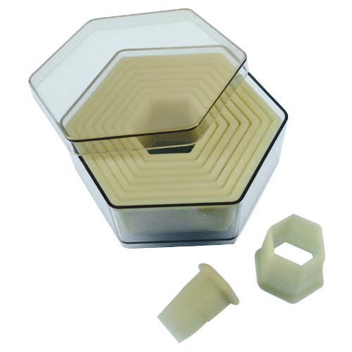 Fat Daddio's Fat Daddio's Heat-Resistant Cutters, Hexagonal, 9-Piece Set