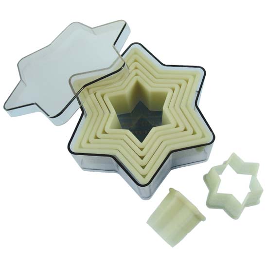 Fat Daddio's Fat Daddio's Heat-Resistant Cutters, Six-Point Star, 7-Piece Set