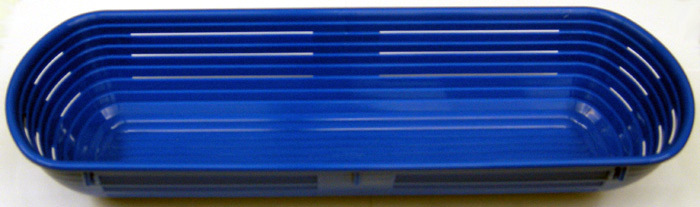 unknown Rectangular Proofing Basket  Blue Polypropylene