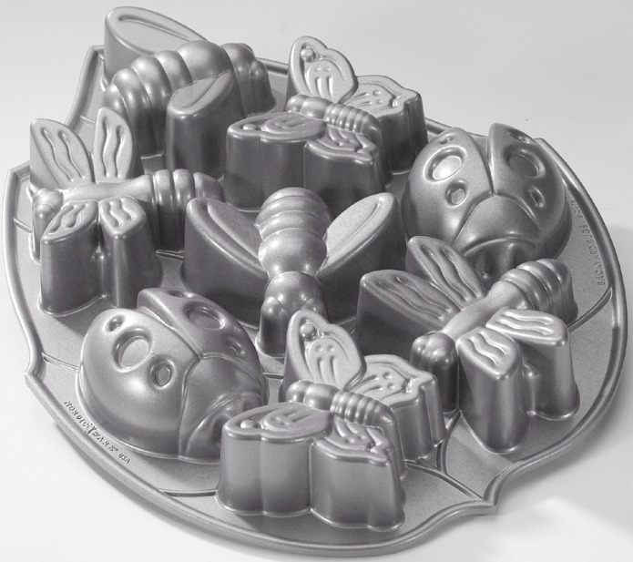 Nordic Ware Nordic Ware Backyard Bugs Cake Pan. Cast Aluminum; Commercial Non-Stick Coating