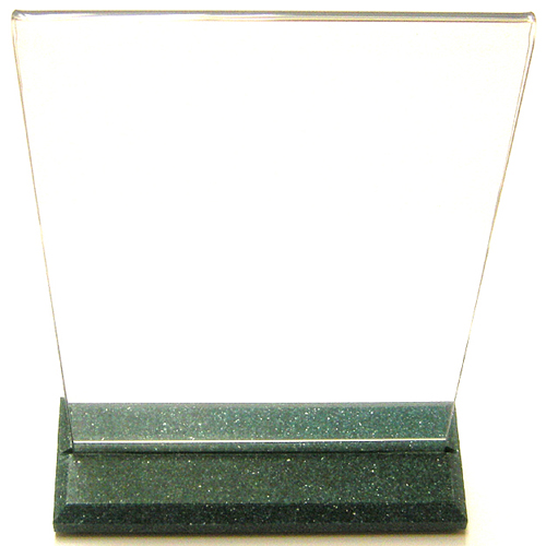 CAL-MIL Cal-Mil Cardholder with Granite-Green-Color Base, 5-1/2