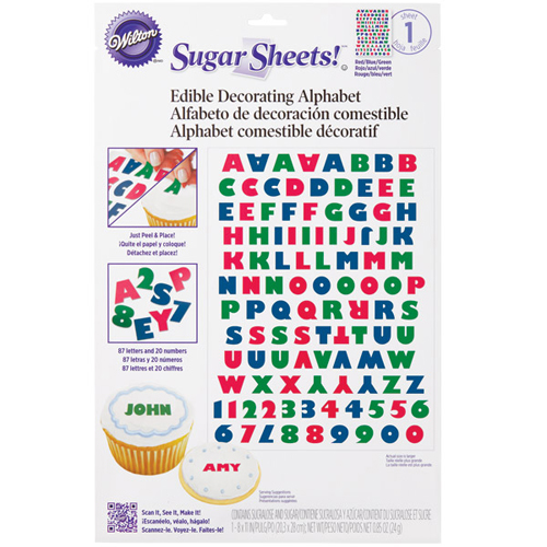 Wilton Wilton Primary Alphabet Sugar Sheet - 710-2945