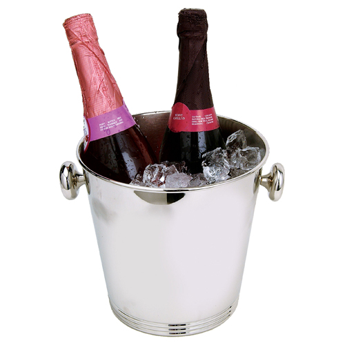 Eastern Tabletop Mfg. Eastern Tabletop Wine Bucket w/ Knob Handles - Silverplate