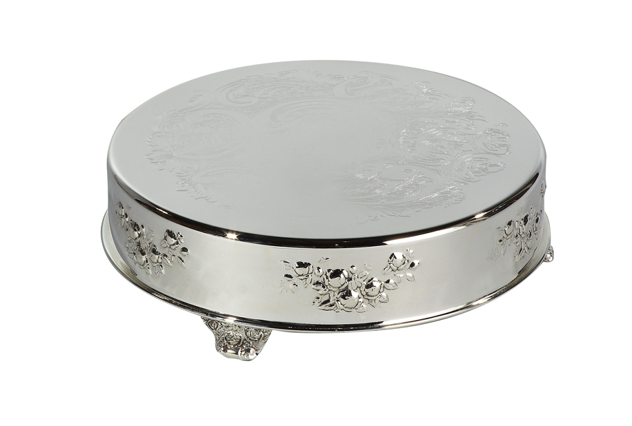 Eastern Tabletop Mfg. Eastern Tabletop 8008L Silverplated Decorative Cake Riser