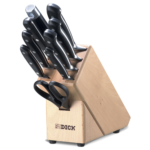 Friedr Dick F. Dick Knife Block Set - 9 Piece Forged Steel - German Made
