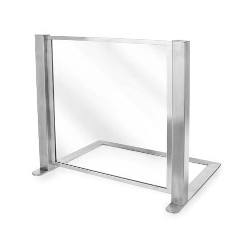 Eastern Tabletop Mfg. Eastern Tabletop 9664 Heavy Duty Satin Finish, Tempered Glass Sneeze Guard