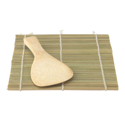 unknown Helen's Asian Kitchen Hand Roll Sushi Mat with Paddle