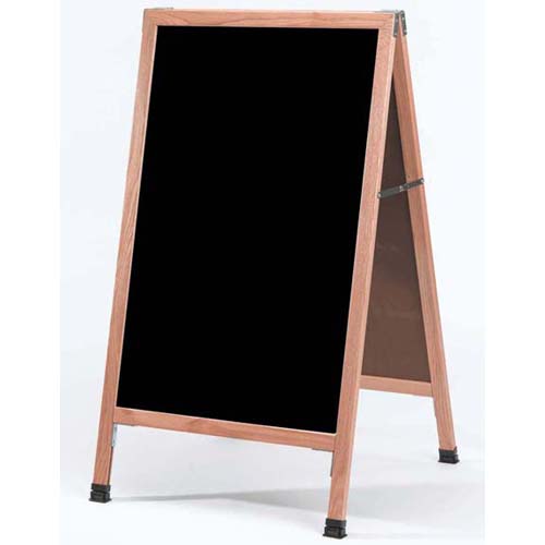 Aarco Products Aarco A-1 A-Frame Sidewalk Chalkboard w/Wood Frame, 24